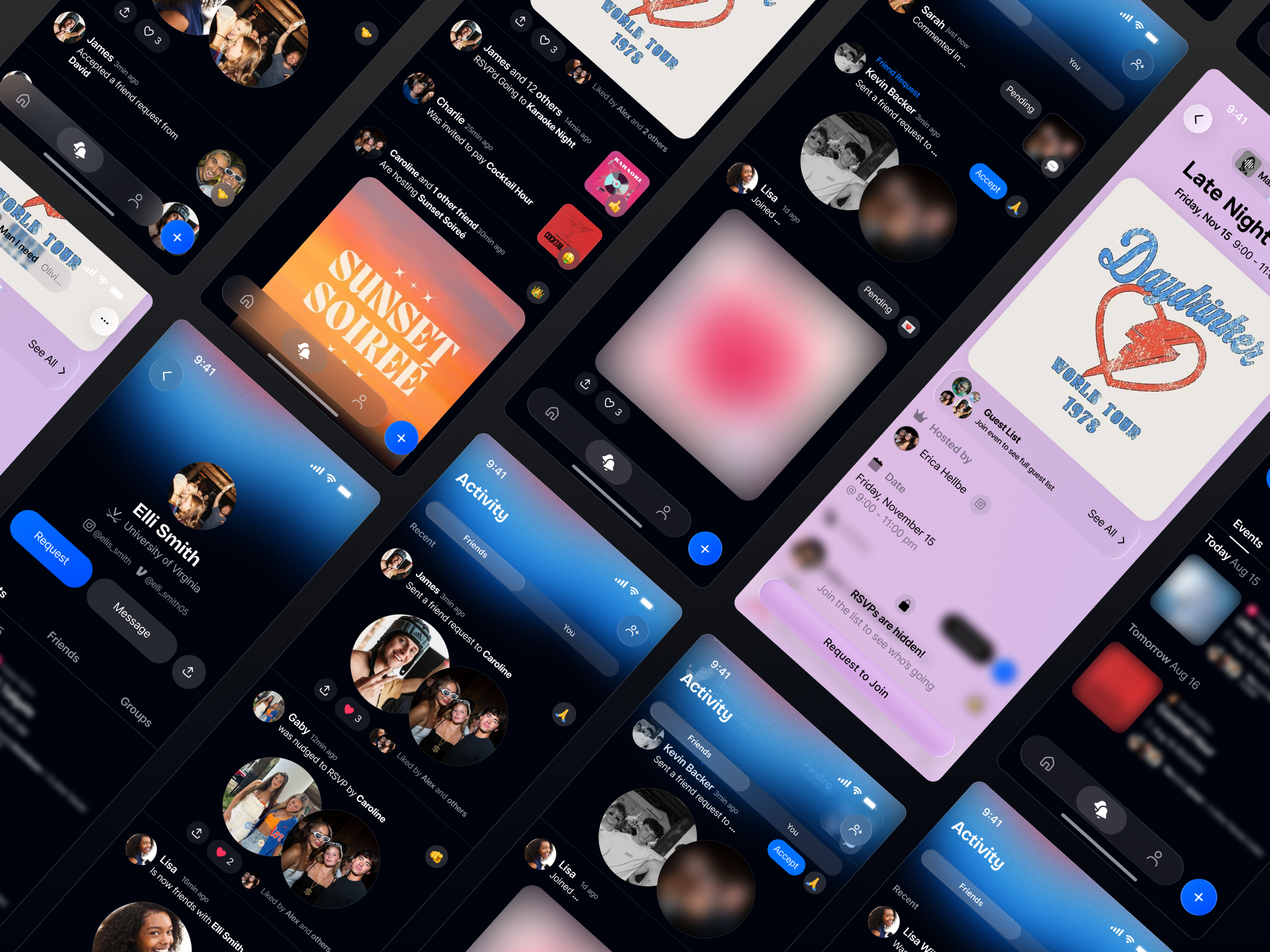 Friends Activity interface